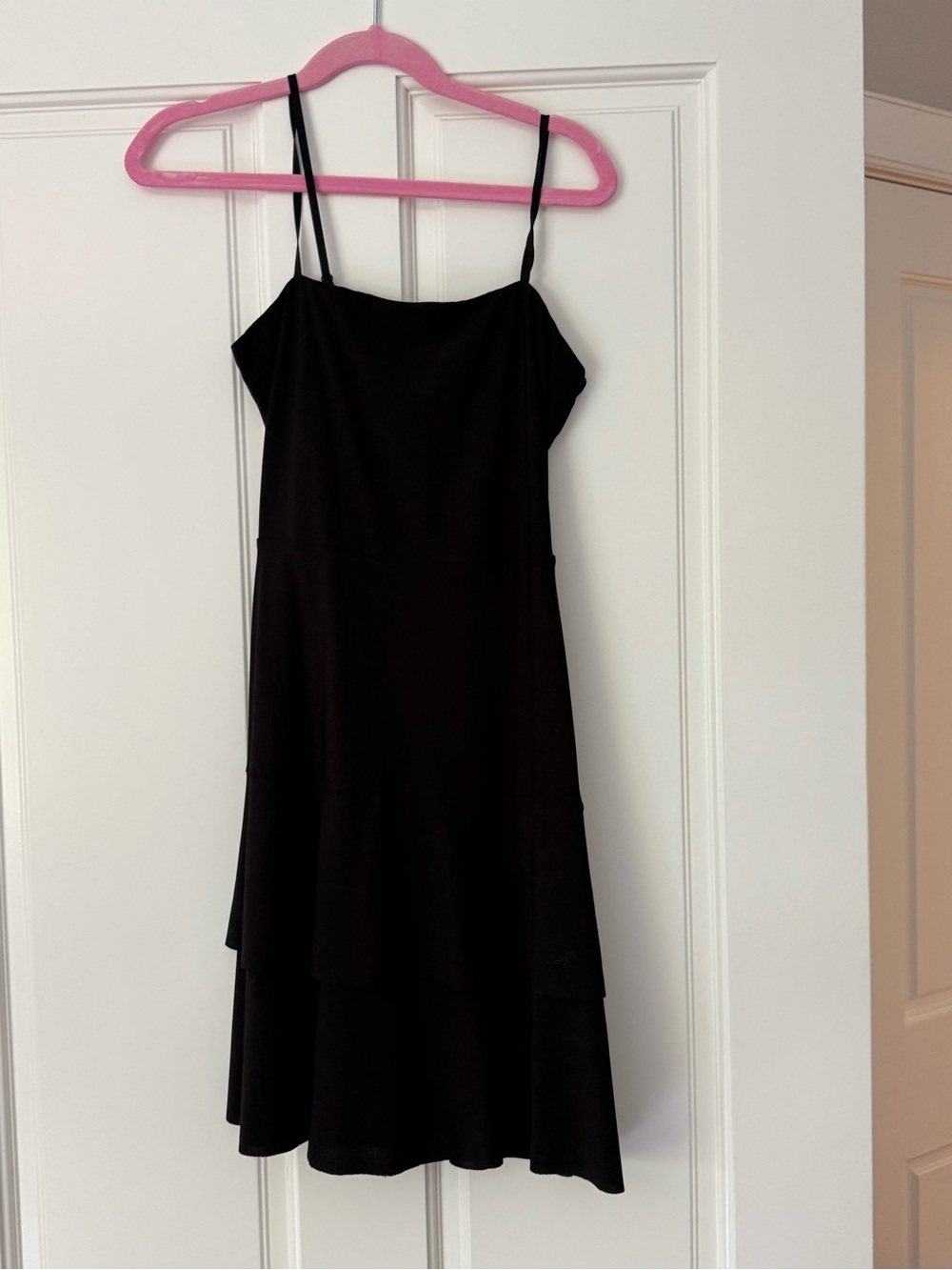 Un Deux Trois Black Spaghetti-Strap Formal Dress